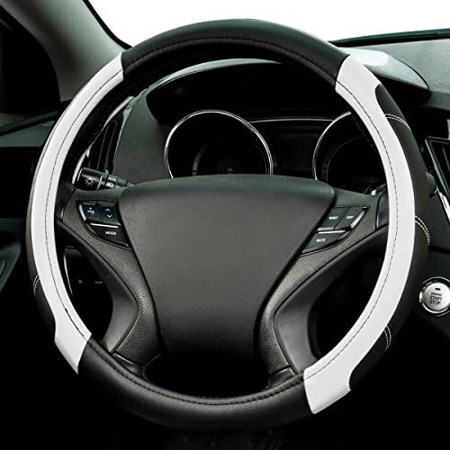 CAR PASS Line Rider Microfiber Leather Sporty Steering Wheel Cover Universal - Image 2