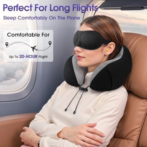 CloudBliss Memory Foam Travel Neck Pillow - Image 4