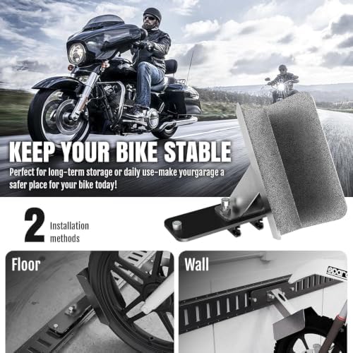 E-Track Motorcycle Wheel Chock Fits Floor or Wall E-Track 3pcs - Image 3