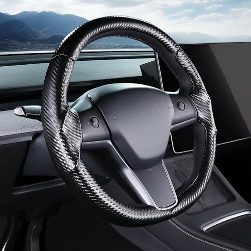 Steering Wheel Cover for Tesla Model 3 2017-2023/ Model Y 2020-2024 - Image 2