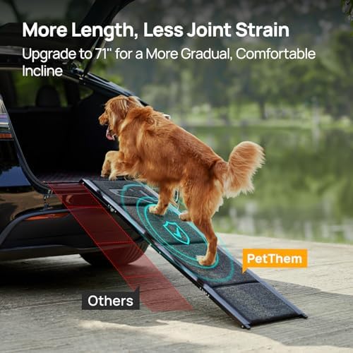 PetThem Dog Ramp for Cars, Extra-Long Foldable - Image 2