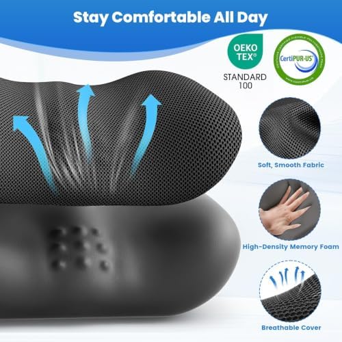 Lumbar Support Pillow, Memory Foam Back Cushion - Image 4
