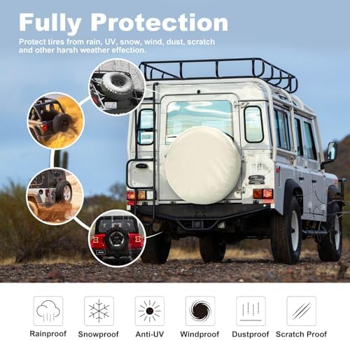 Explore Land Spare Tire Cover Fit Tire Diameters 28-29.75 inch - Image 2