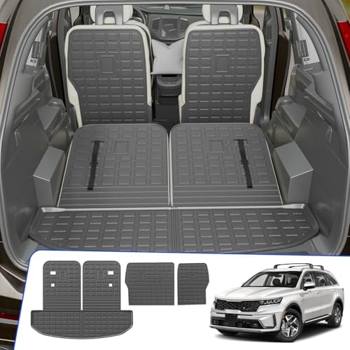 Rongtaod Cargo Mat + 2nd & 3rd Row Backrest Mats by Rongtaod