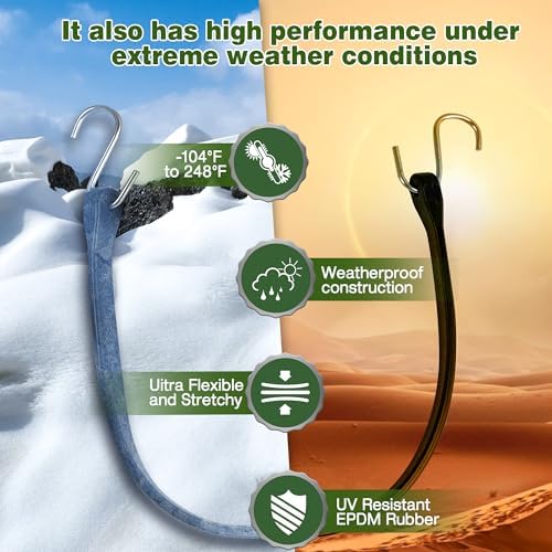 Bungee Cords with Hooks Heavy Duty in 10" - Image 3