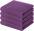 Homaxy 100% Cotton Waffle Weave Kitchen Dish Towels 4-Pack by Homaxy