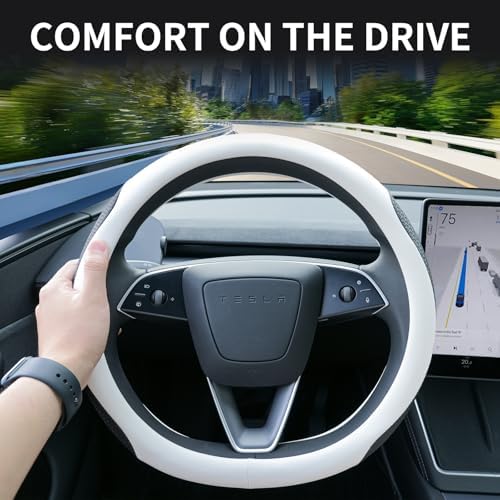 Uxcer Nappa Leather Steering Wheel Cover Compatible - Image 3