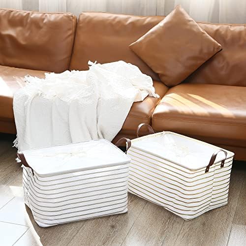 Hinwo 31L Large Canvas Storage Bin - Image 4