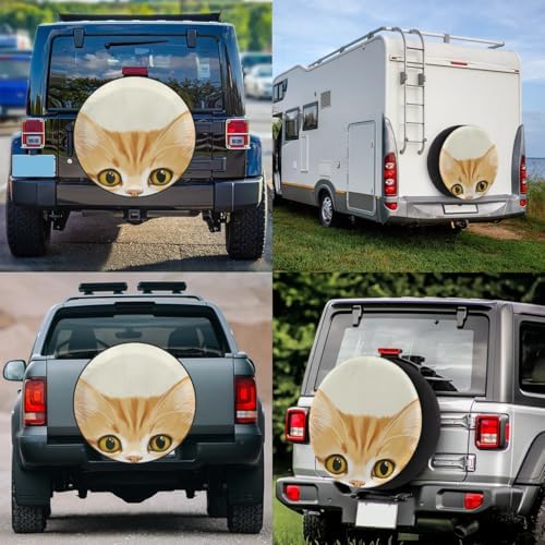 Spare Tire Cover for RV Trailer, Funny Cats Tire Covers Universal Fit for - Image 7