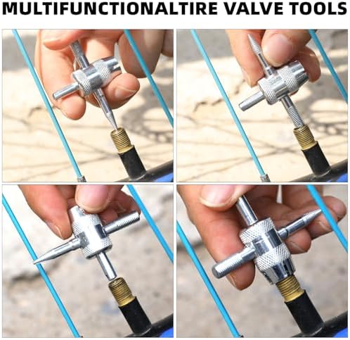 2 Pcs 4-Way Valve Core Tool Tire Valve Tools 4-in-1 Tyre Valve Removal Tool - Image 4