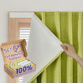 100% Blackout Self Adhesive Curtains- Stick on Curtains Shades Window Blinds by Sovtfides