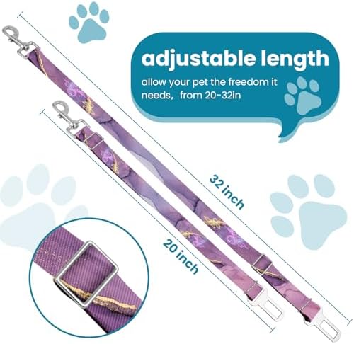 Adjustable pet cat and Dog car seat Belt，The Lanyard is Flexible and Adjustable - Image 2