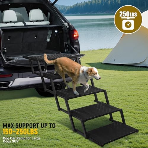 Extra Wide Dog Stairs for Car - Image 3