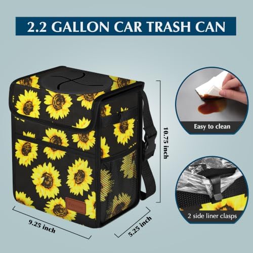 Femuar Leak Proof Car Trash Can - Image 2