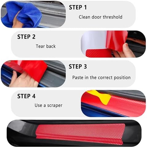 4PCS Car Door Sill Protector - Image 6