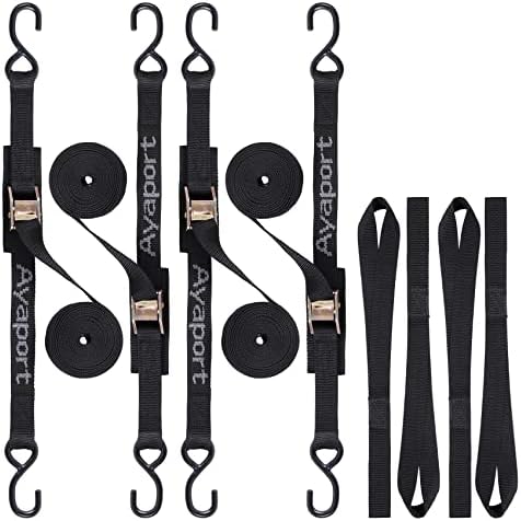 Ayaport Cam Buckle Tie Down Straps 10 feet, 4 Pack by Ayaport