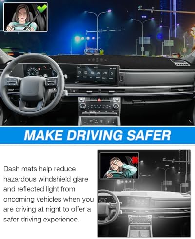 CARTIST Dash Cover for 2024-2026 Hyundai Santa Fe Dashboard Cover Mat - Image 6