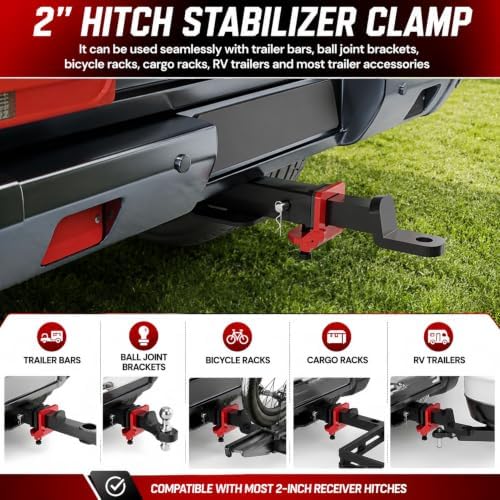2'' Anti Rattle Hitch Clamp, Hitch Stabilizer - Image 4
