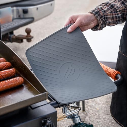 Blackstone 4222 Silicone Large Griddle Spatula Mat, Serving Spoon Drip Pad & - Image 4