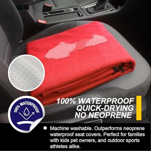 Back Seat Cover for Car Trucks Van SUV Jeep, Waterproof Rear Bench Towel Seat - Image 3