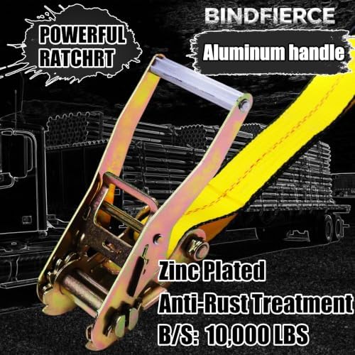 4Pack Ratchet Straps Heavy Duty - Image 3