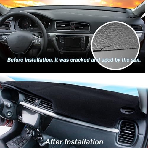 Dashboard Mat Cover for KIA Forte 2019-2024 Nonslip Center Console Sunshield - Image 6