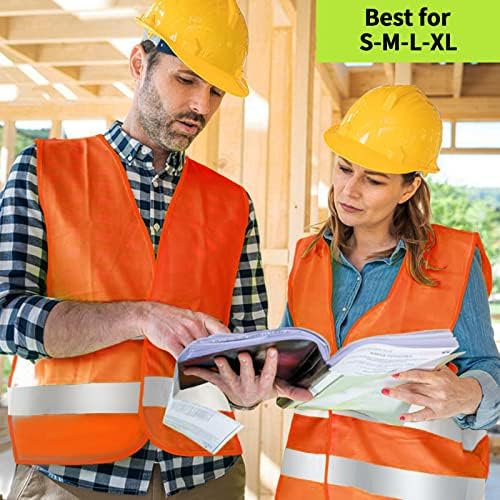 Safety Vest, Reflective High Visibility Construction Vest - Image 6