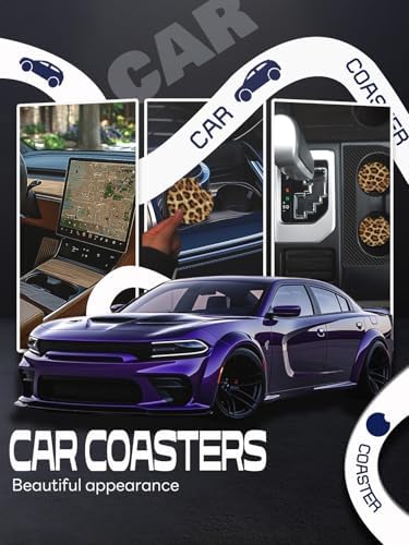 WOCOCN Car Coasters, Cup Holder Coasters - Image 4