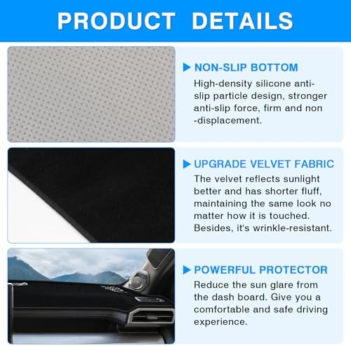 Autorder Dashboard Cover Mat for Toyota 4Runner 2025 2026 / Toyota Tacoma 2024 - Image 6