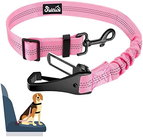 SlowTon Dog Car Seat Belt, 3 in 1 Latch Bar Attachment Dog Safety Seatbelt by SlowTon