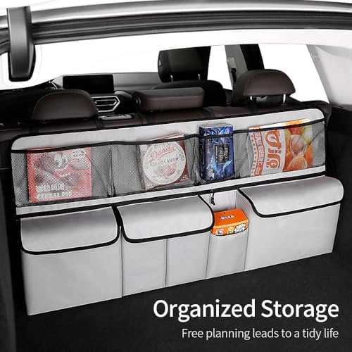 Viaviat Hanging Car Trunk Organizer, Collapsible Backseat Storage Bag - Image 2