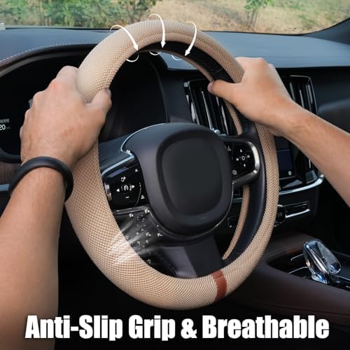 15" Silicone Steering Wheel Cover, Non-Slip Thermoregulating - Image 5