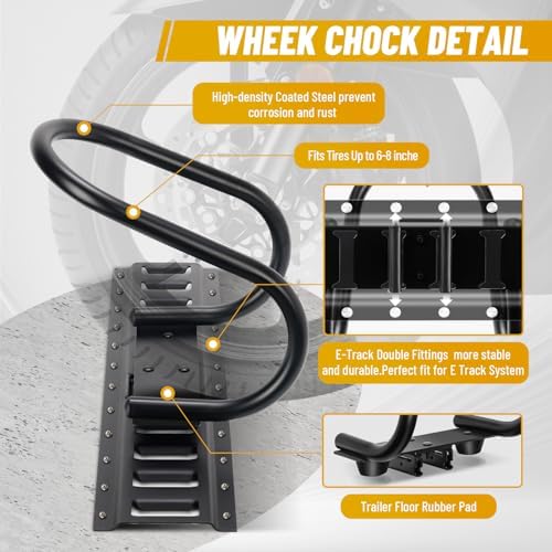 TOBUMO 4-Pcs E Track Wheel Chock - Image 4