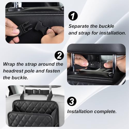 Car Seat Back Organizer – Waterproof Backseat Storage Bag - Image 6