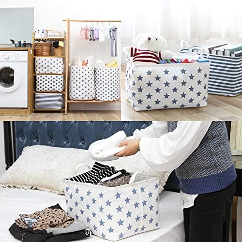 Sea Team Large Rectangle Open-Top Canvas Storage Basket - Image 4