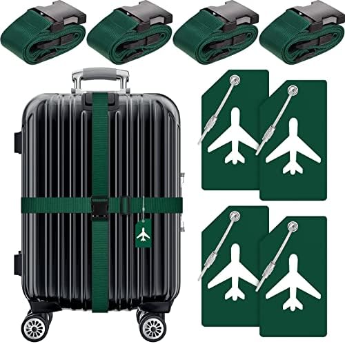 Weewooday 8 Pcs Luggage Straps Suitcase Tags Set by Weewooday
