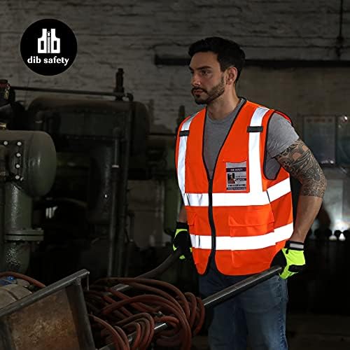 Dib Safety Hi Vis Reflective Safety Vest - Image 6