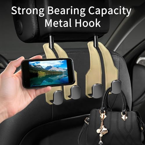 Car Purse Hook, Car Seat Headrest Hooks - Image 4