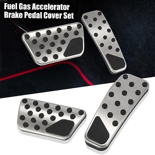 X AUTOHAUX Brake Pedal Pad Gas Accelerator Cover Set - Image 2