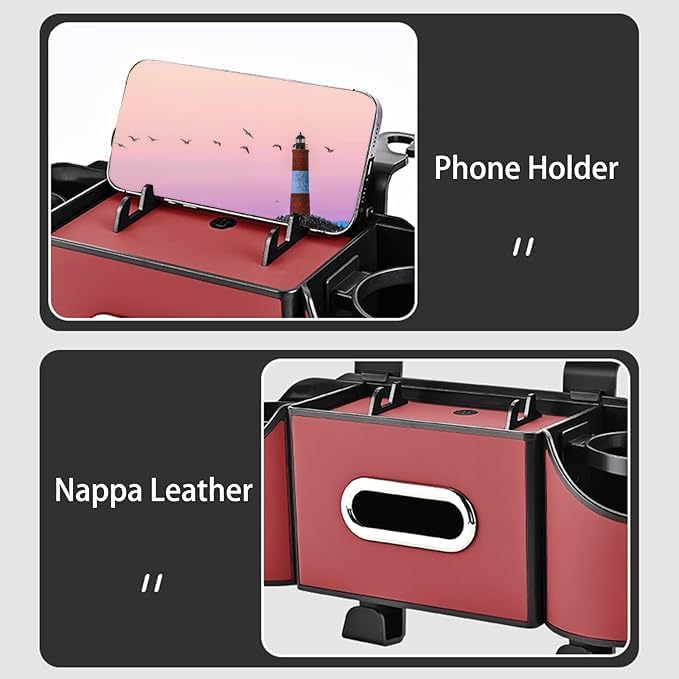Back Seat Car Organizer, 4 in 1 Multifunctional Car Back Seat Storage Box - Image 5