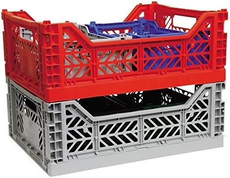 2 x AY-KASA - Midi-Box Collapsible Storage Bin Container Basket Tote, Folding - Image 5