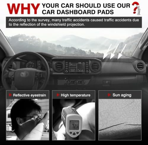 Autorder Gray Dashboard Cover Mat - Image 2