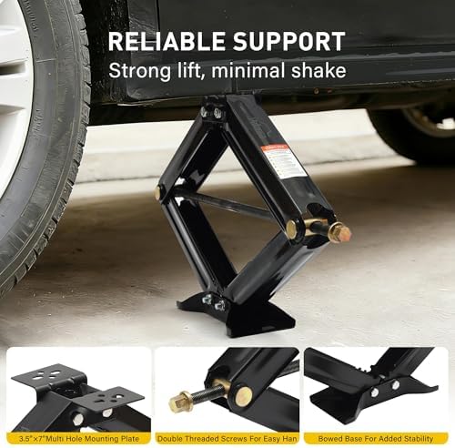 RV Scissor Jack Stabilizer 7500lbs Heavy Duty 24" RV Trailer Stabilizer - Image 4