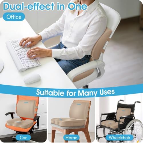 CushZone X-Large Seat Cushion and Lumbar Support Pillow - Image 5