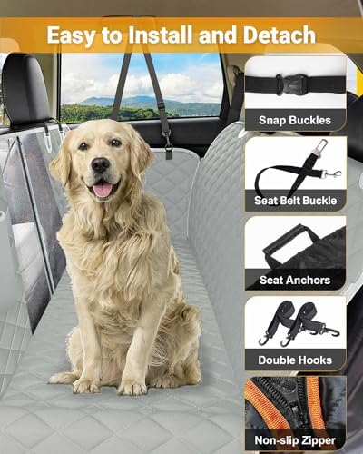 Dog Car Seat Cover, 600D Heavy Dute Car Seat Cover - Image 2