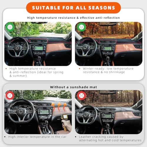 Dashboard Cover Dash Mat Fit for Ho-nda Civic 2021-2016, Car Dash Board Mat - Image 7