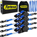 Retractable Ratchet Straps, Motorcycle, Pickup Truck by Fortexus