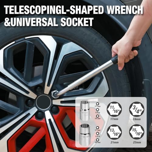 YELLOW JACKET Scissor Car Jack 3 Ton Tire Changing Kit - Image 3