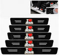 5PCS Religion Car Door Sill Protector, Carbon Fiber Leather Sill Stickers by TnLnYn