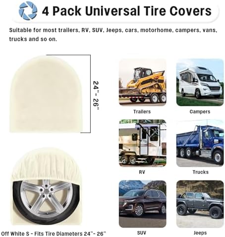 OutdoorLines Waterproof Tire Covers Set of 4 - Image 5